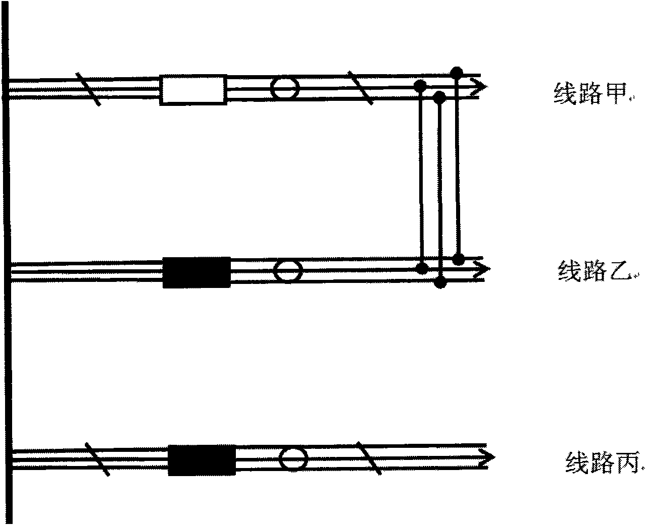 New line bridging method and special bridging line