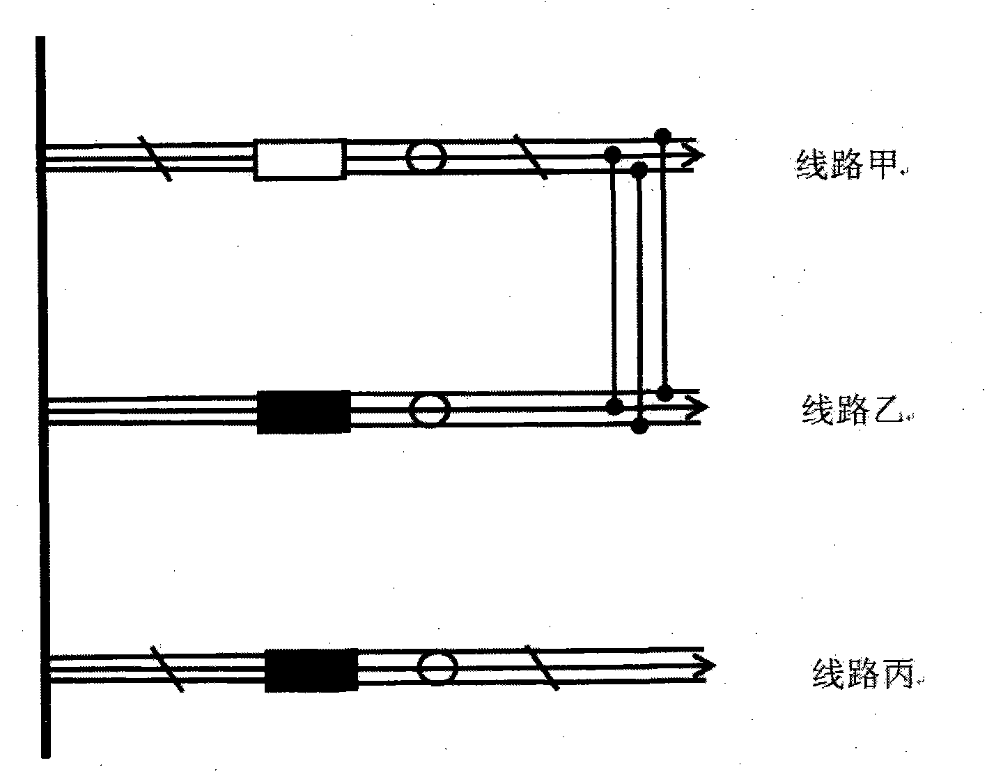 New line bridging method and special bridging line