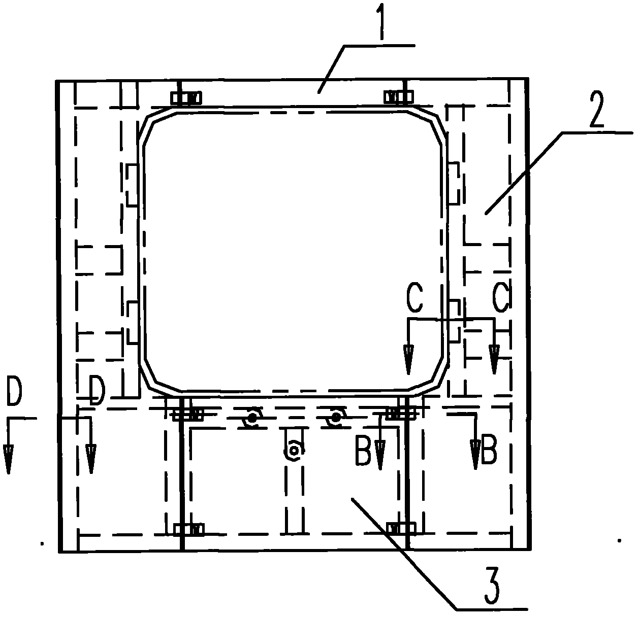 Method for installing modular side wall of railway passenger car