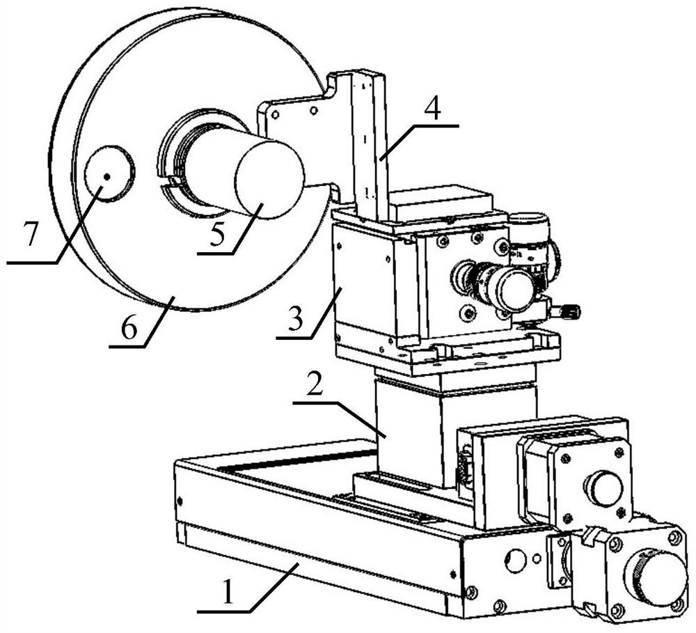 Calibration device and method for a laser cloud particle imager