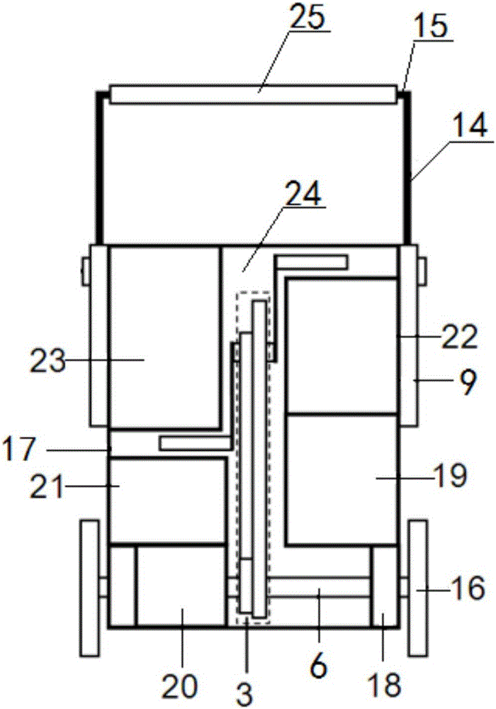 Dual-drive foldable portable three-wheel box type car