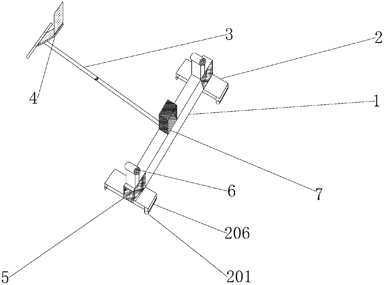 Detecting instrument applied to level-concave degrees of railway steel rails