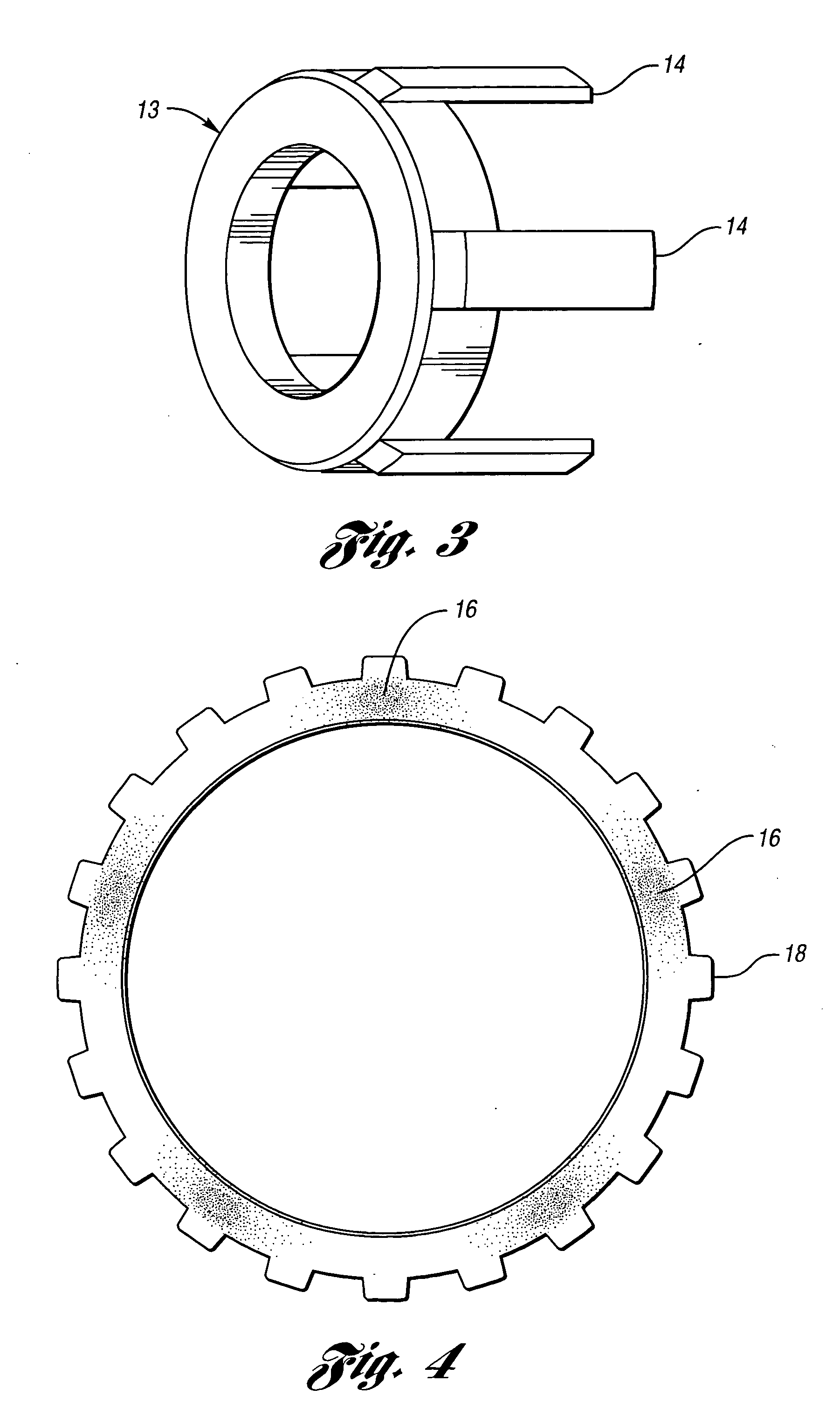 Alternative pack designs for multidisk clutches