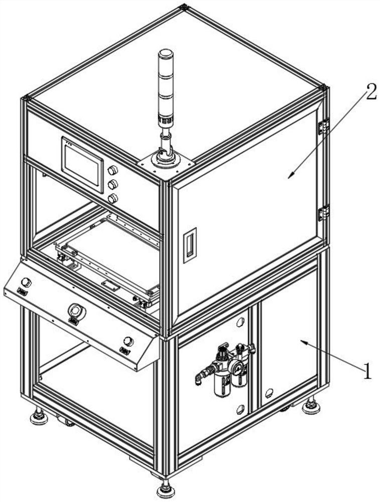 Thickness measuring device for lithium battery processing and working method thereof