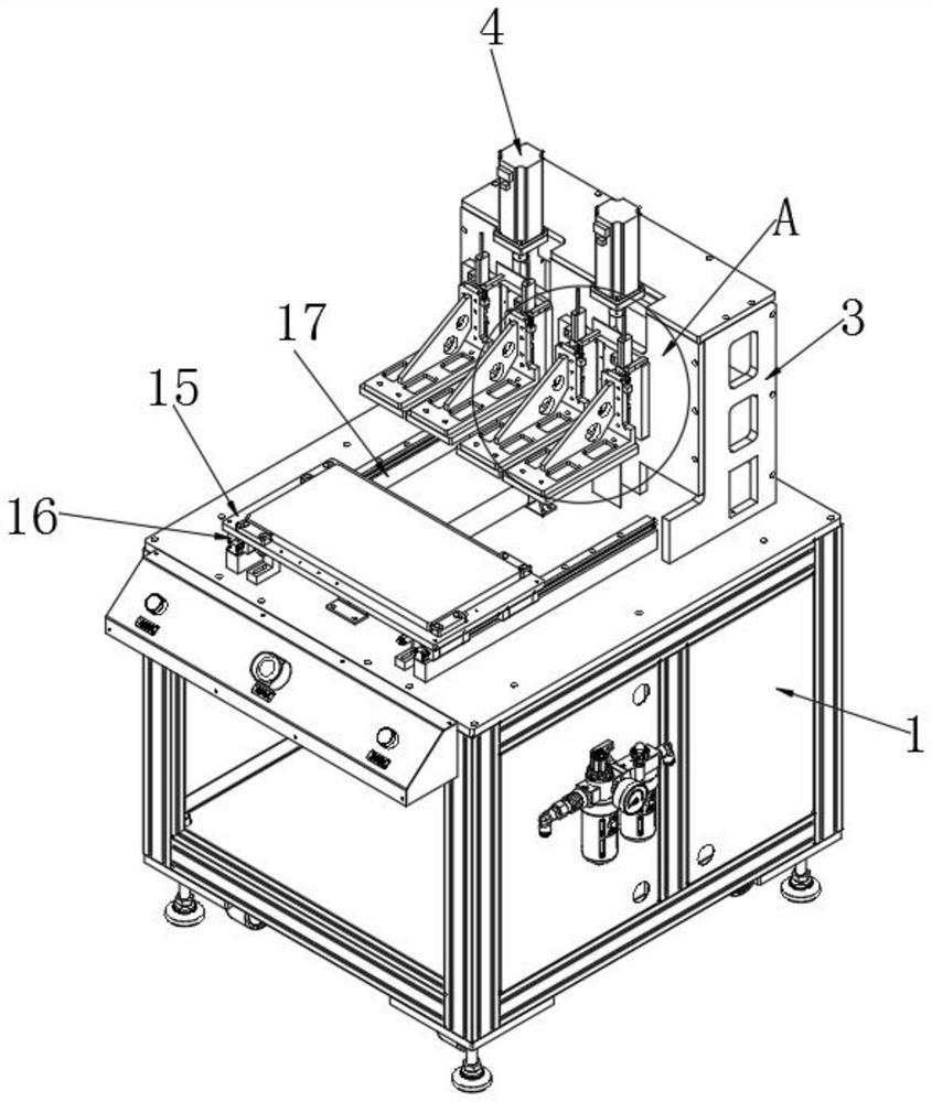 Thickness measuring device for lithium battery processing and working method thereof