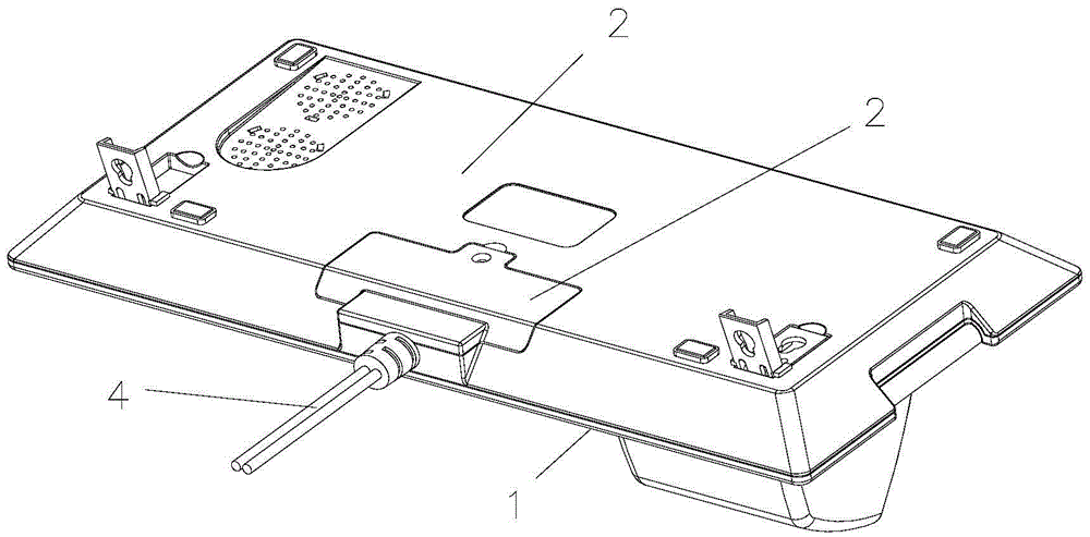 Terminal equipment type bottom cover plate assembling structure and application method thereof