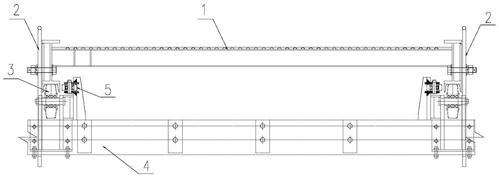 An inspection device for the inner main truss of a bridge