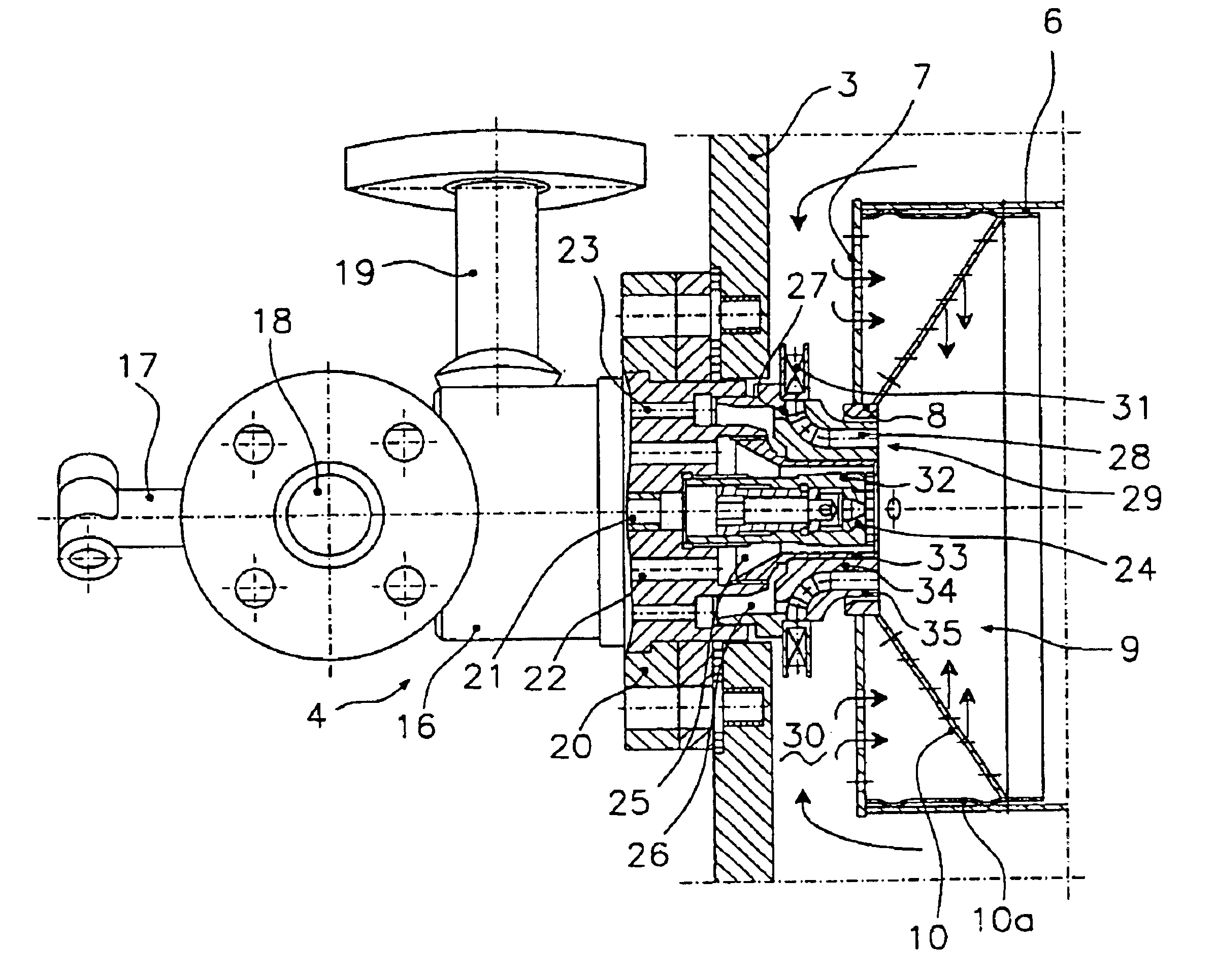 Low NOx emission diffusion flame combustor for gas turbines