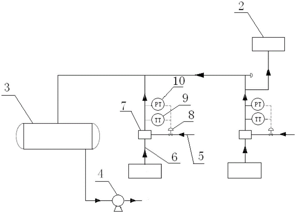 Low-pressure steam condensation water energy saving system and method for alkane dehydrogenation device