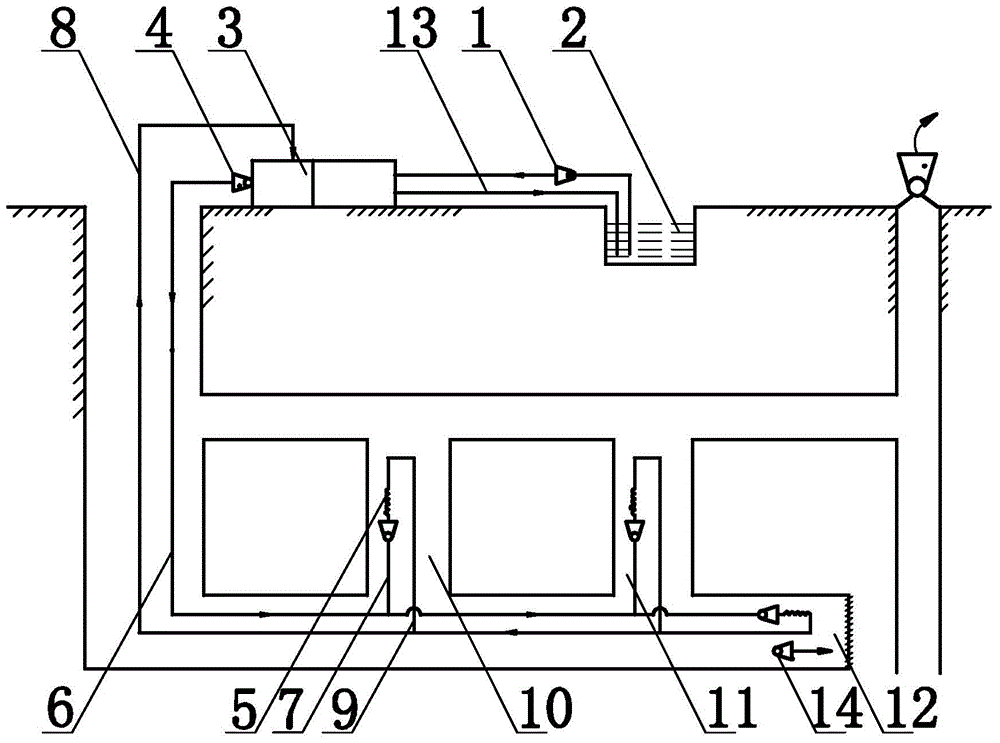 Underground comprehensive refrigerating method