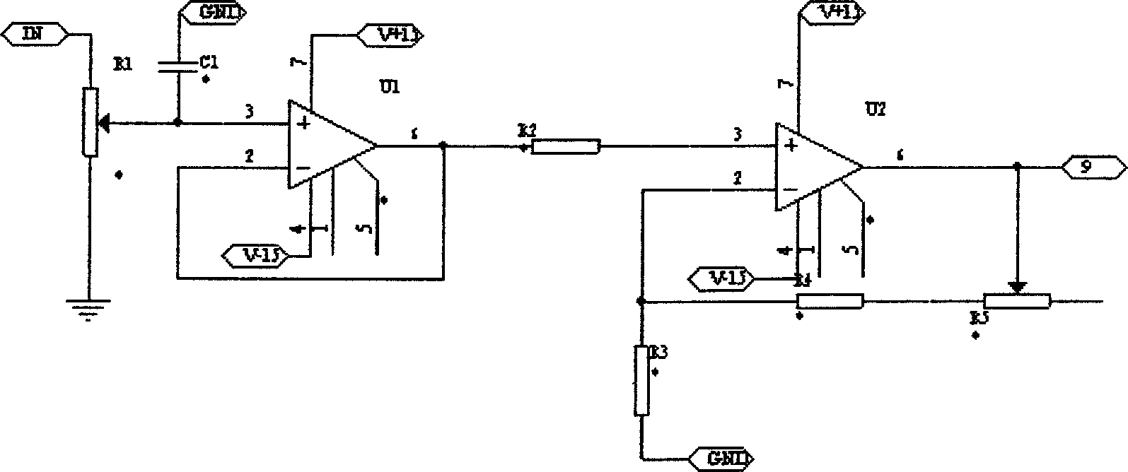 Nonlinear fetal heart rate surveillance instrument