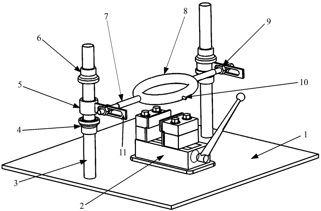 A flexible fixture and method for milling blades with large complex curved surfaces