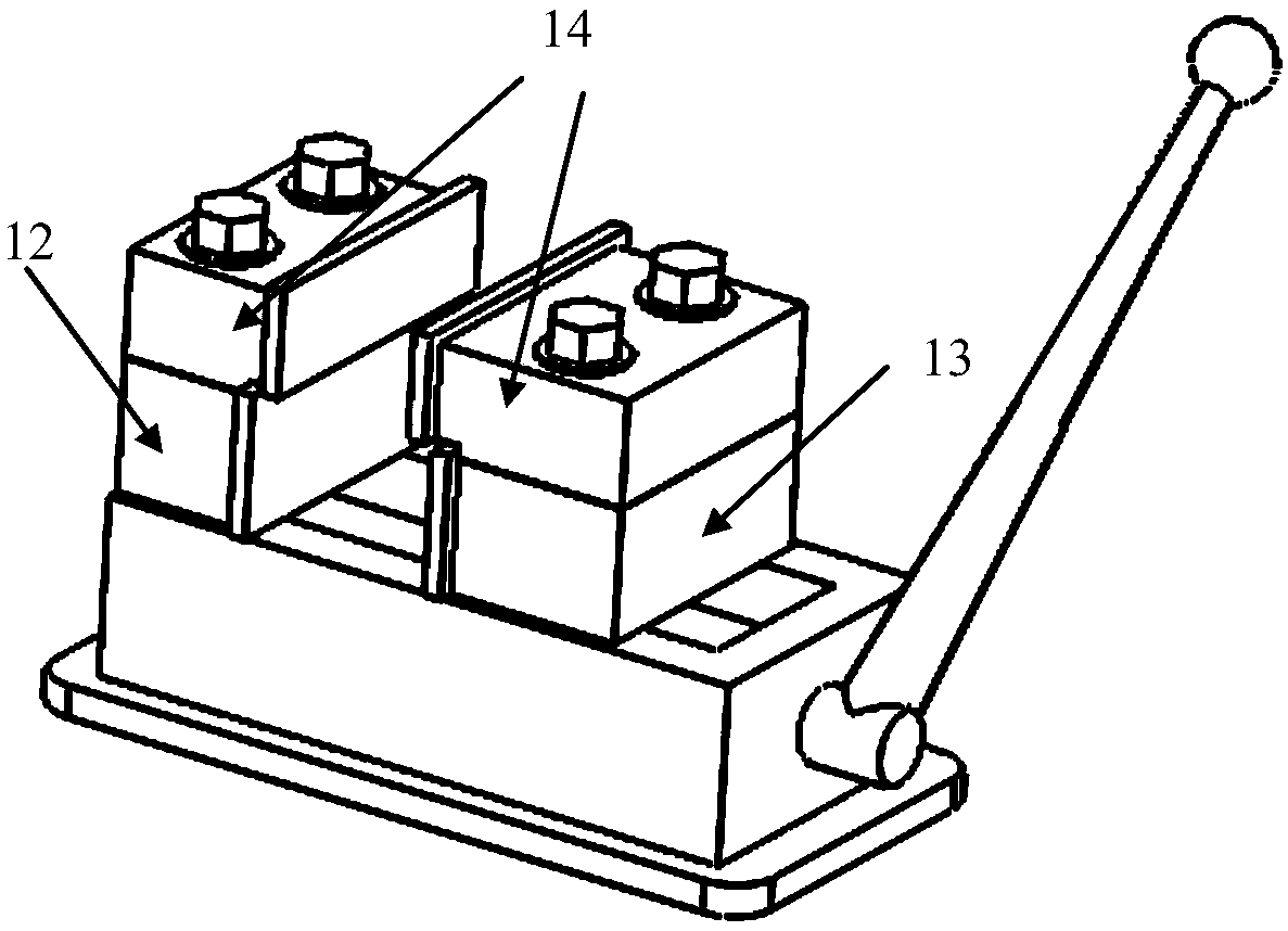 A flexible fixture and method for milling blades with large complex curved surfaces