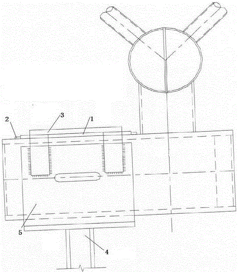 Wind-resistant and horizontal displacement-resistant steel column joints of staggered expansion joint curtain wall and its processing method