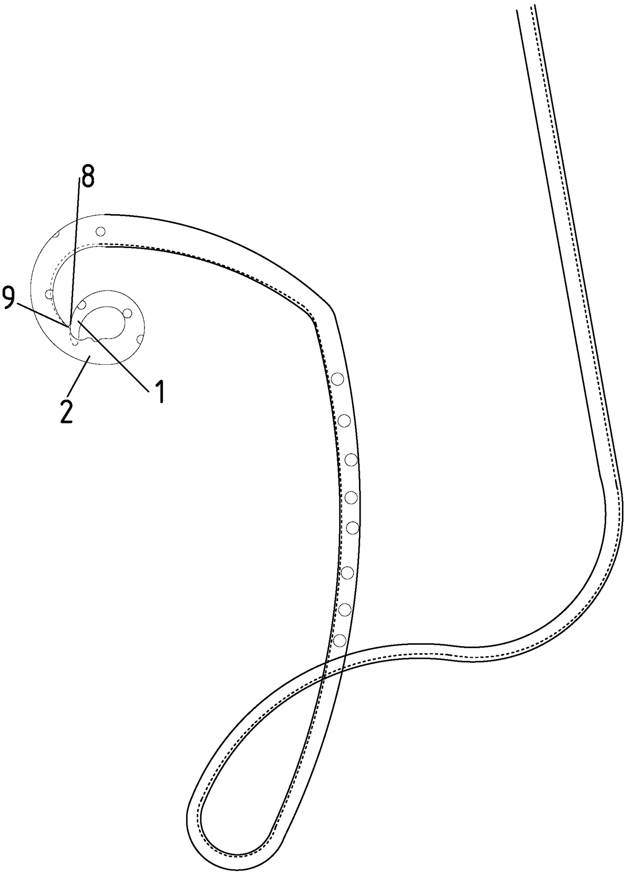 External drainage tube for nasal-gallbladder bile