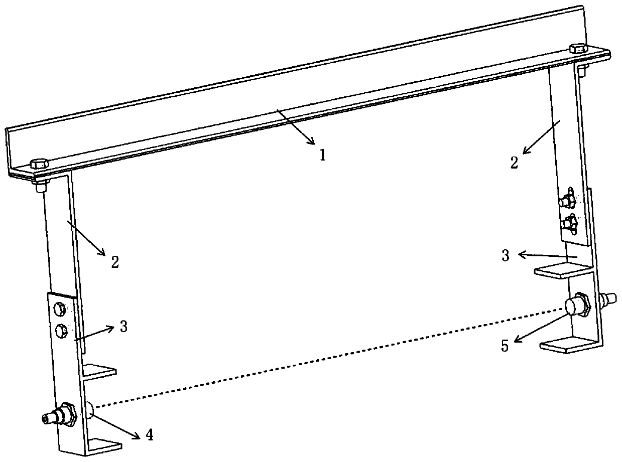 Vehicle-mounted detection device for port track