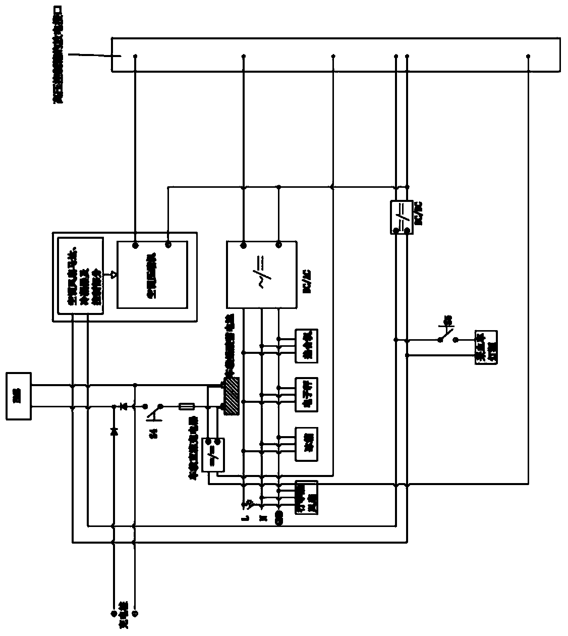 Blood collecting vehicle and power supply device and power supply mode of blood collecting vehicle-mounted equipment