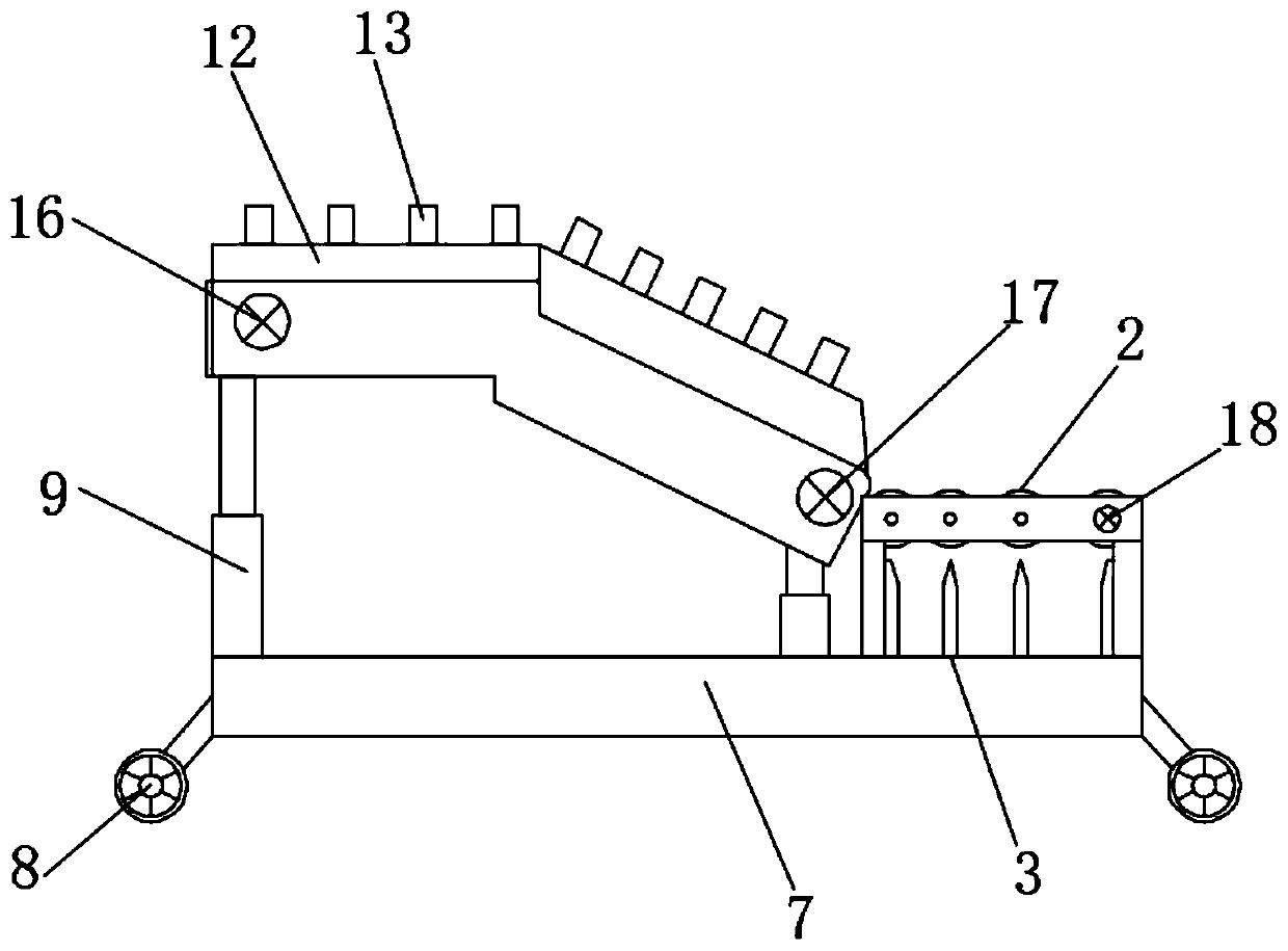 Automatic logistics unloading device