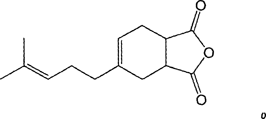 Novel purpose of 4-(4-methyl-3-pentenyl)-4-cyclohexene-1, 2-diacid anhydride