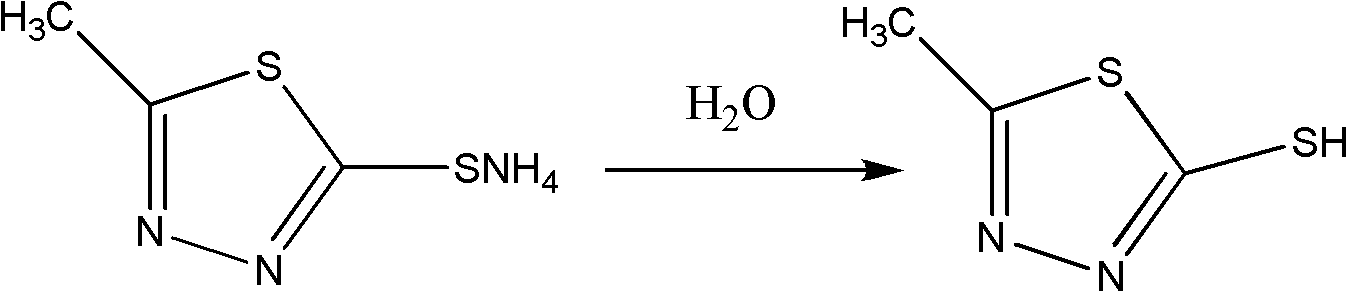 Synthesis method of 2-methyl-5-sulfydryl-1,3,4-thiadiazole