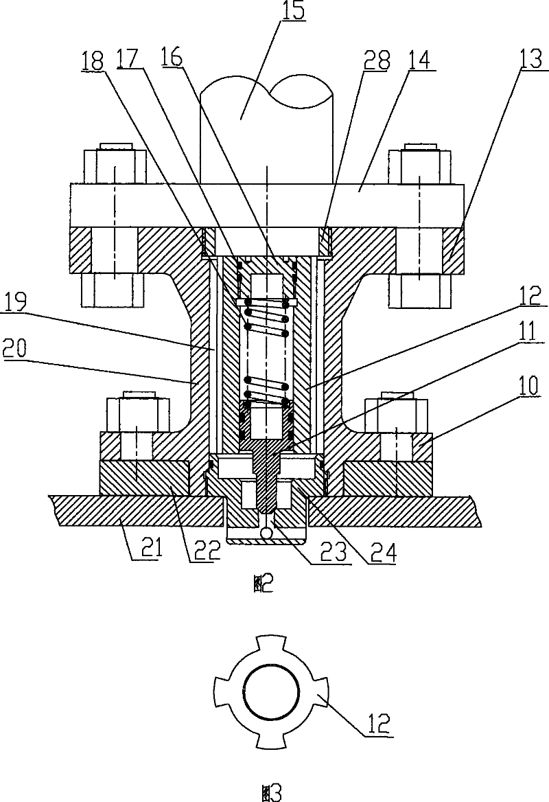 Petroleum platform pile shoe lifting auxiliary system