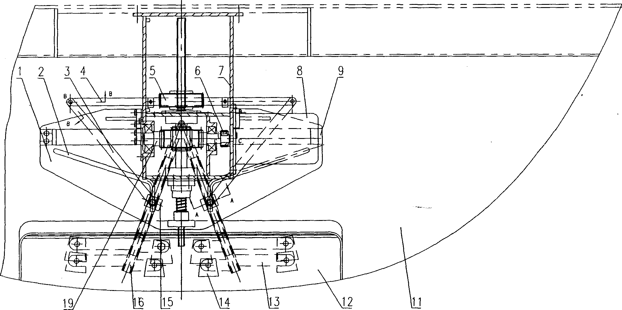 Automatic opening-closing unit of movable head cover for locomotive