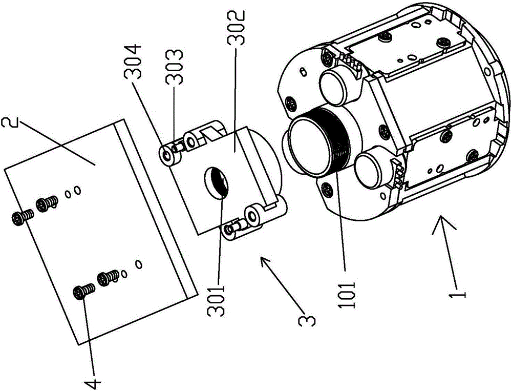 Novel lens connecting mechanism