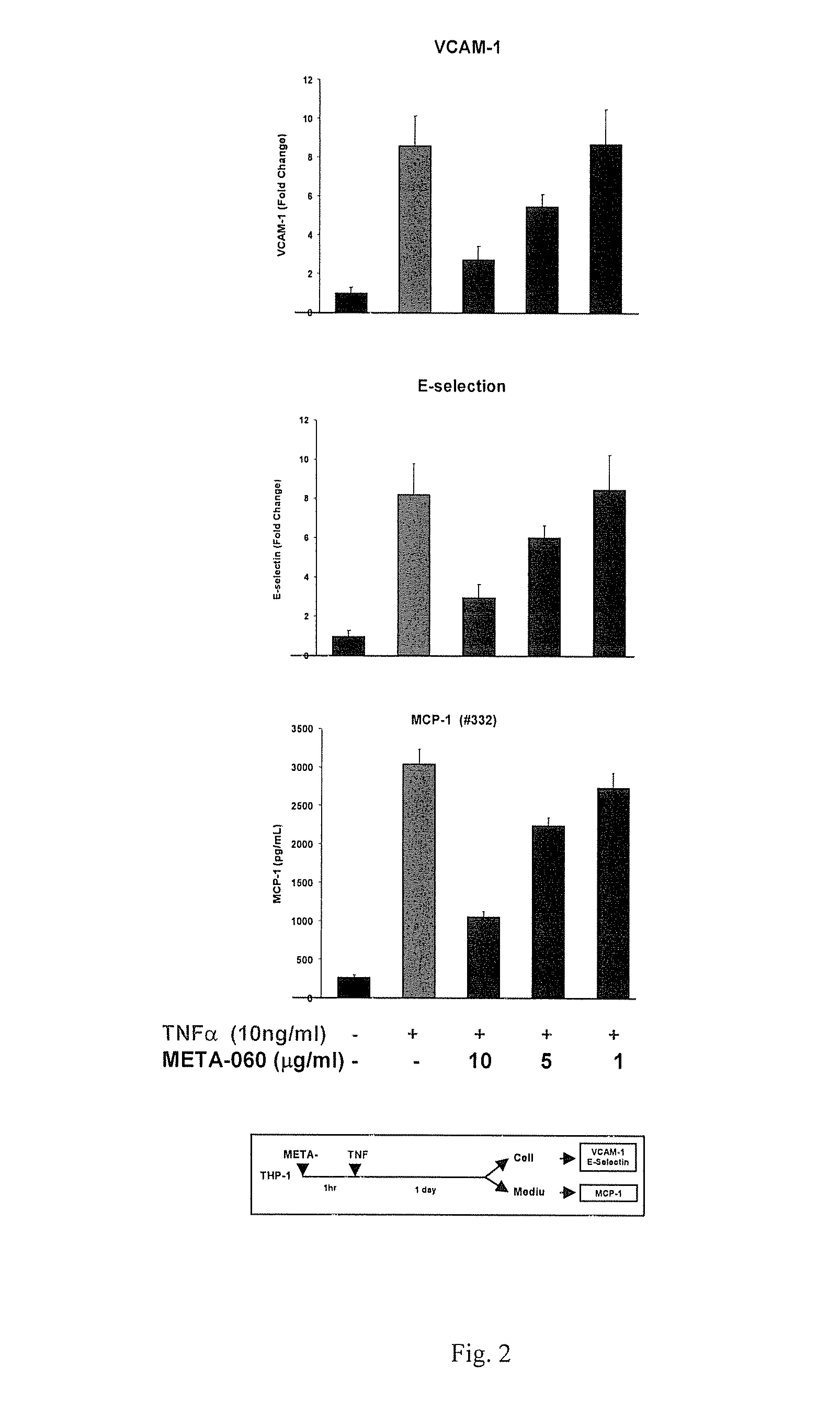 Substituted 1, 3-cyclopentadione attenuated endothelial inflammation and endothelial-monocyte interactions