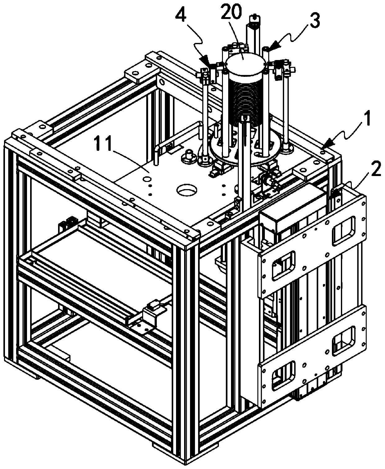 A silicon wafer automatic slice feeding mechanism