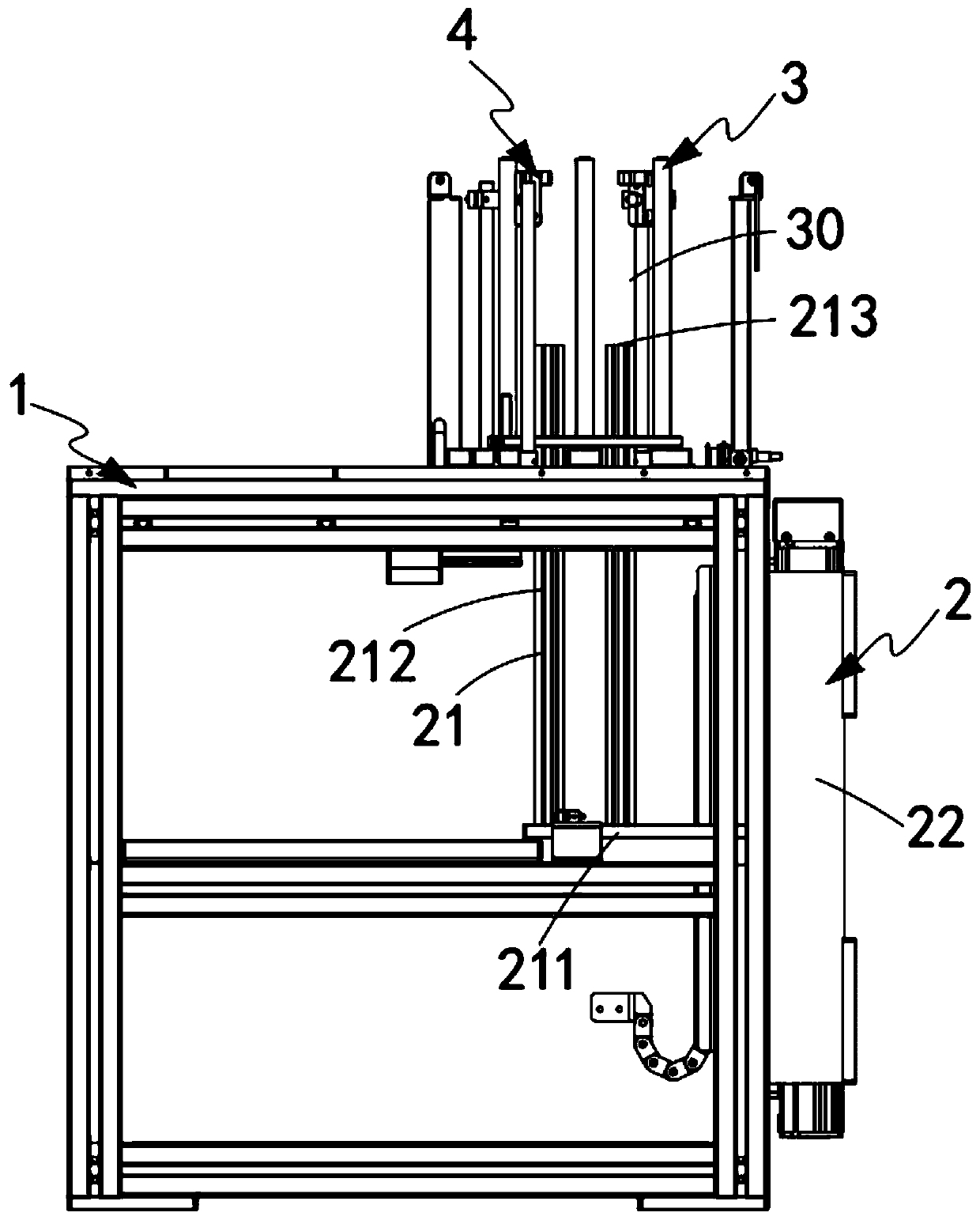 A silicon wafer automatic slice feeding mechanism