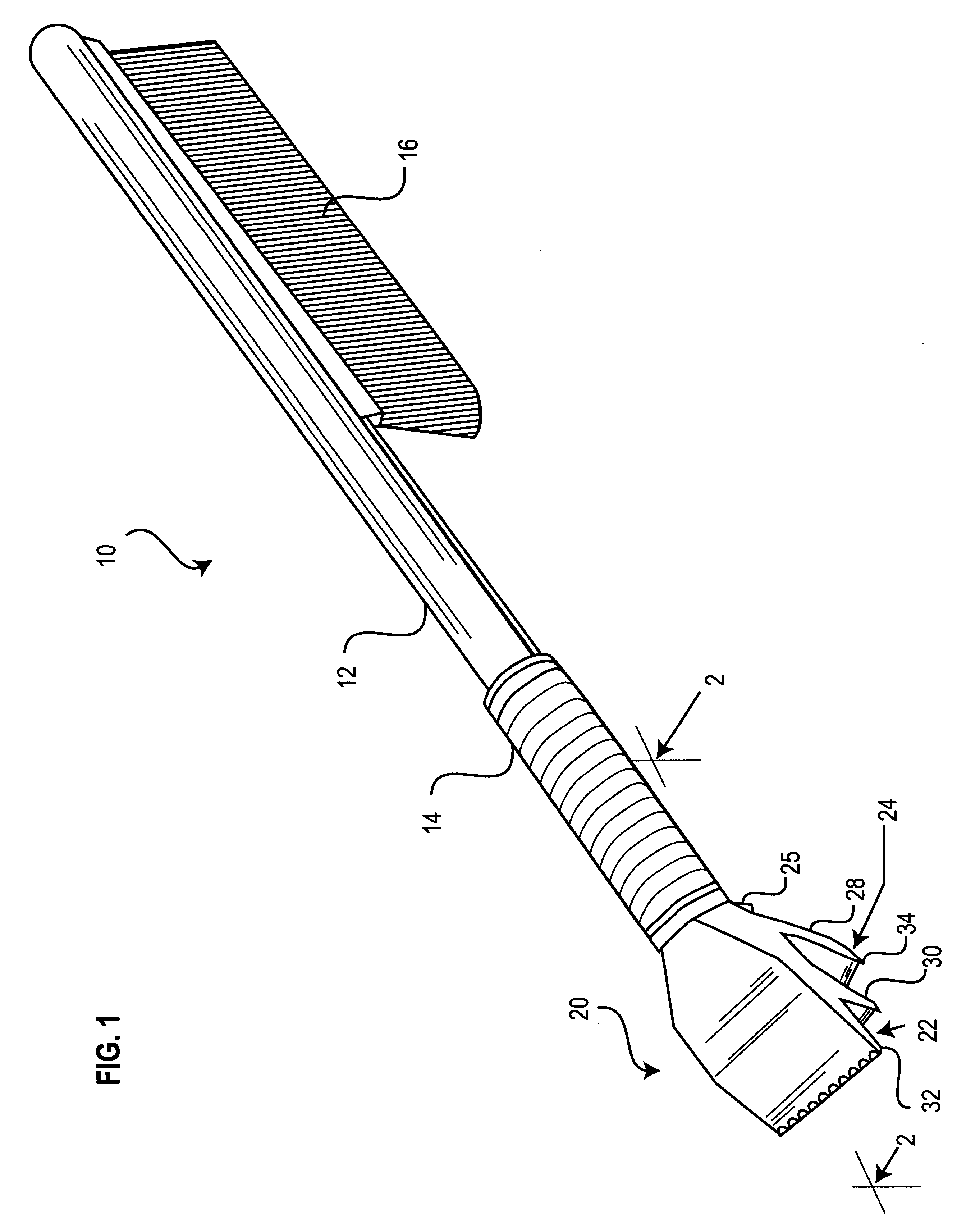 Ice scraper assembly