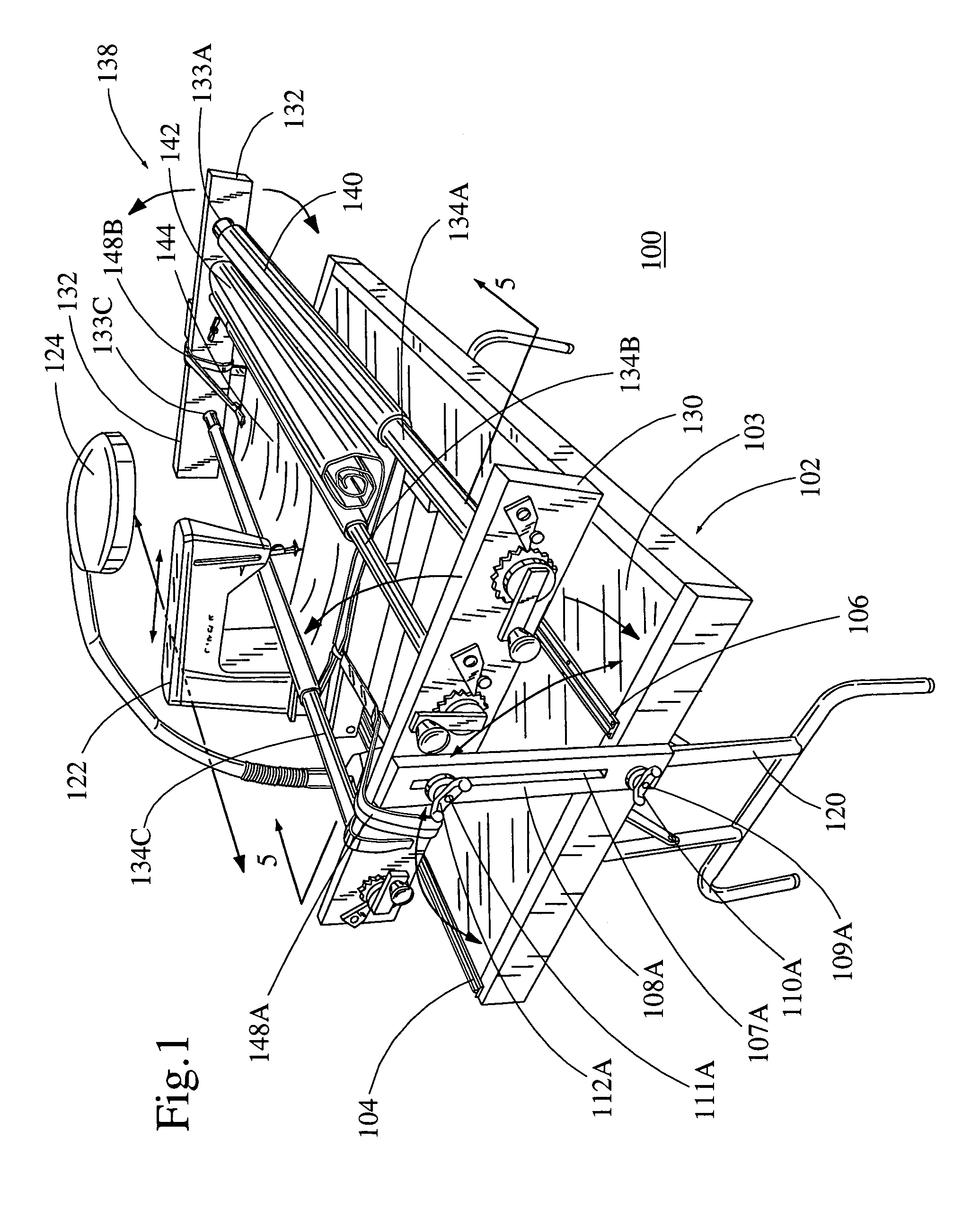 Adjustable quilting machine