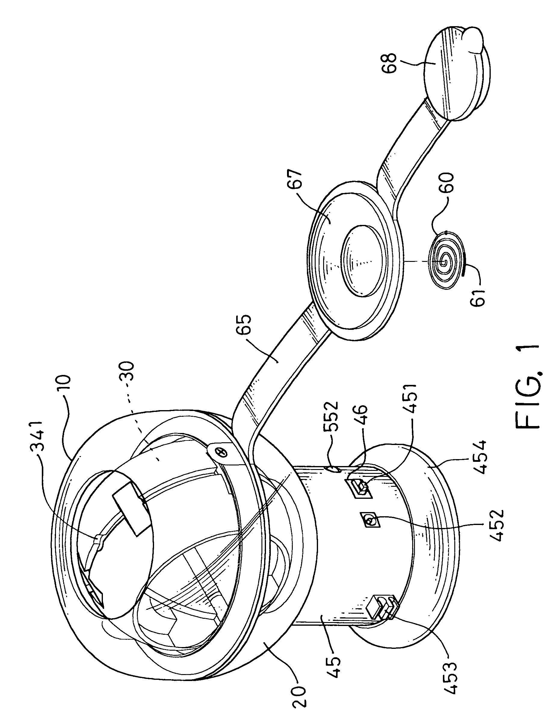 Manual electric generating device