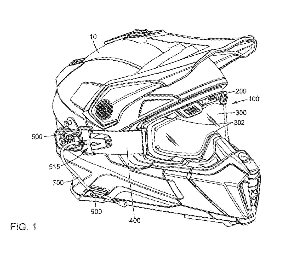 Electric goggles for preventing fogging in cold weather conditions