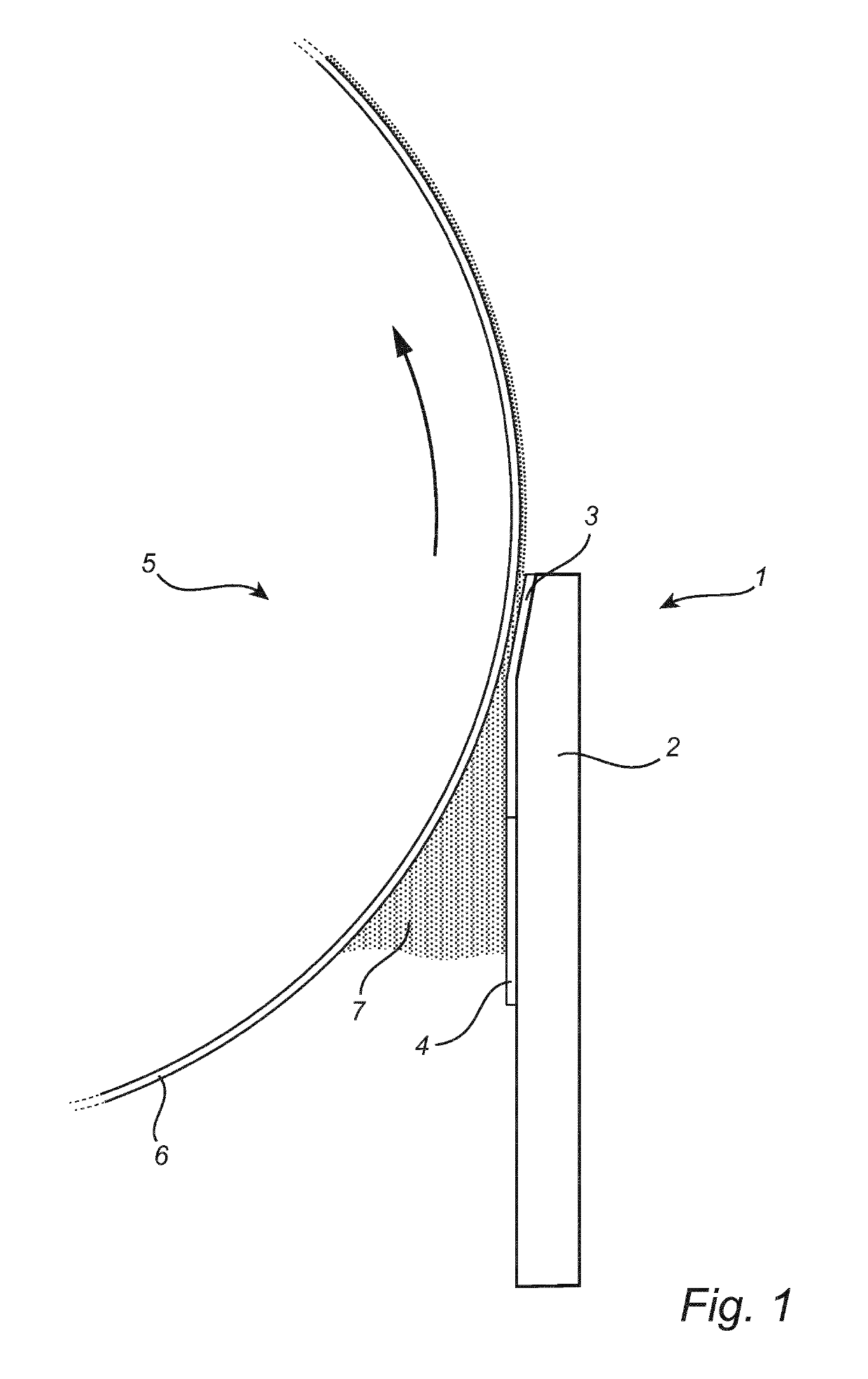 Masked coating blade