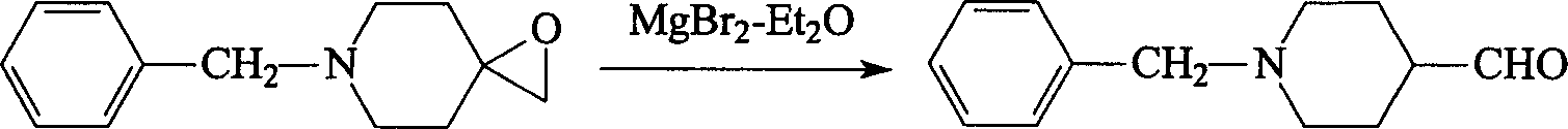 Synthesis method of N-benzyl-4-piperidyl formaldehgde