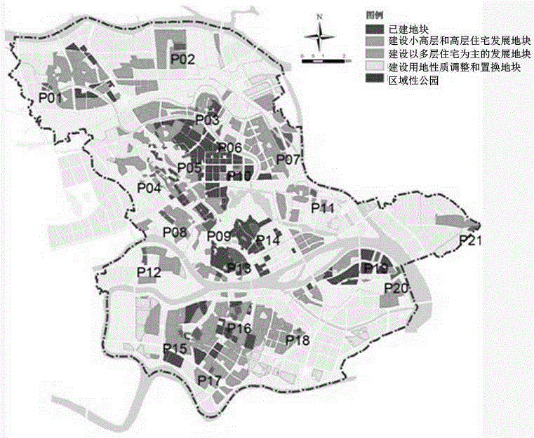 Adaptation method for intensive layout of park green land based on space correlation quantification model