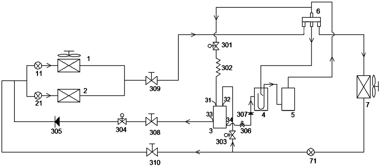 Convection and radiation combined heat exchange system, heat exchange device and control method