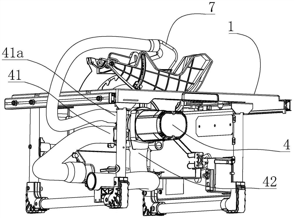 Table type dust collection saw