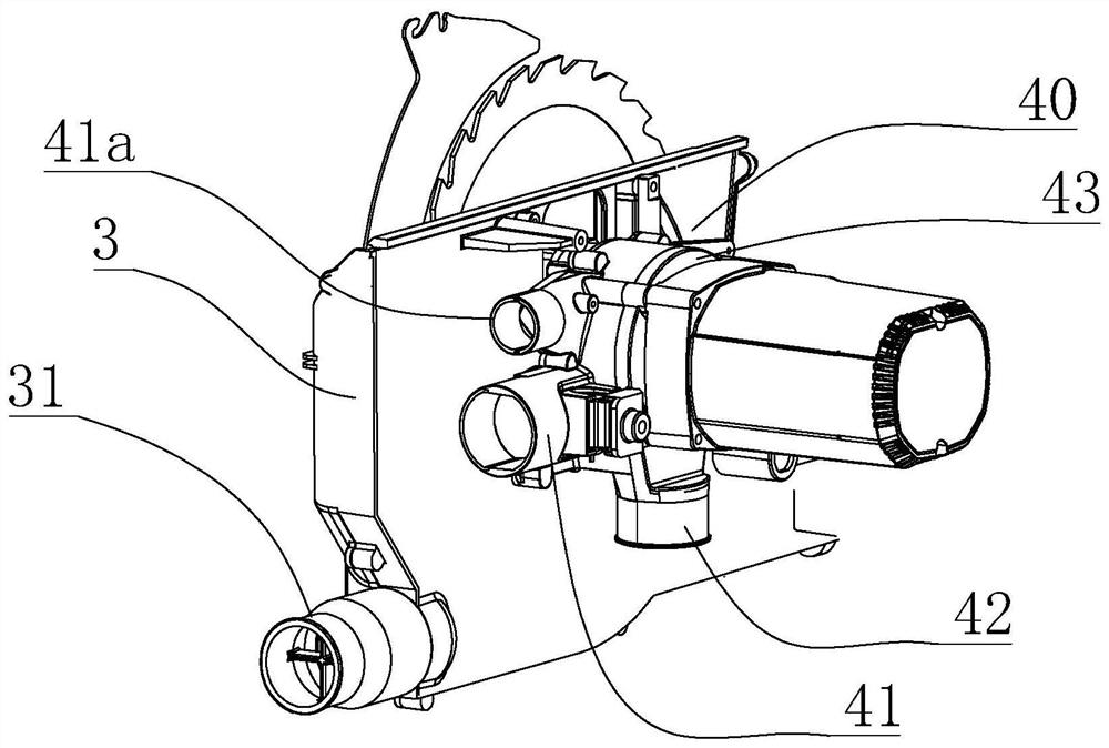 Table type dust collection saw