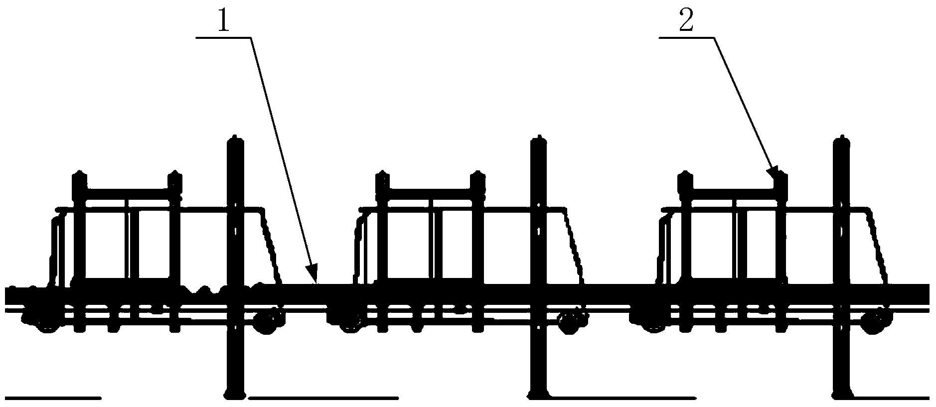 Air roller bed conveyor line