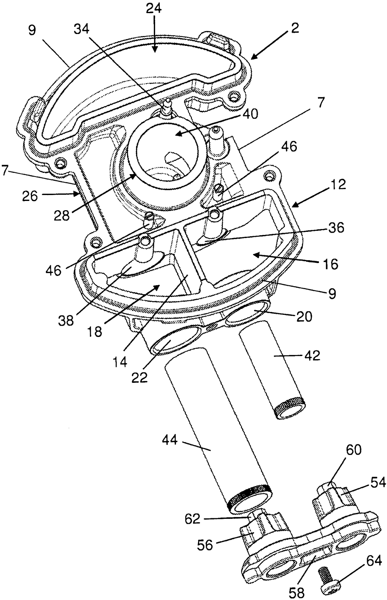 A gas burner with multiple rings of flames for cooking hobs