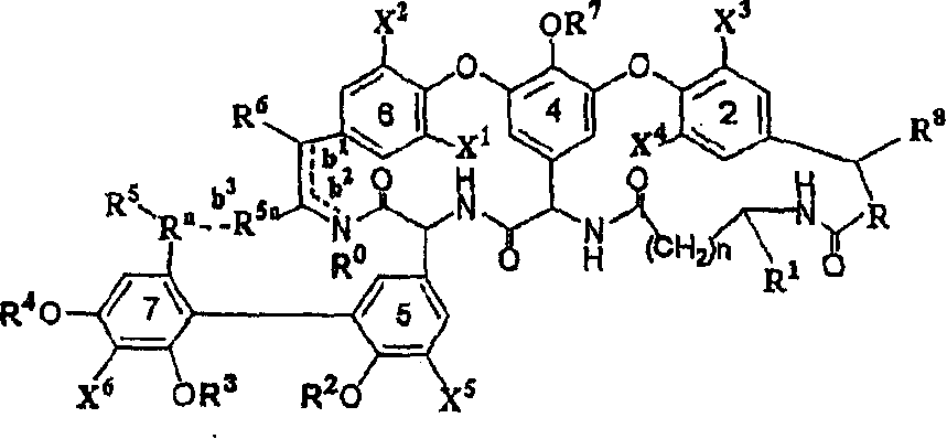 Glycopeptide antibiotic derivatives