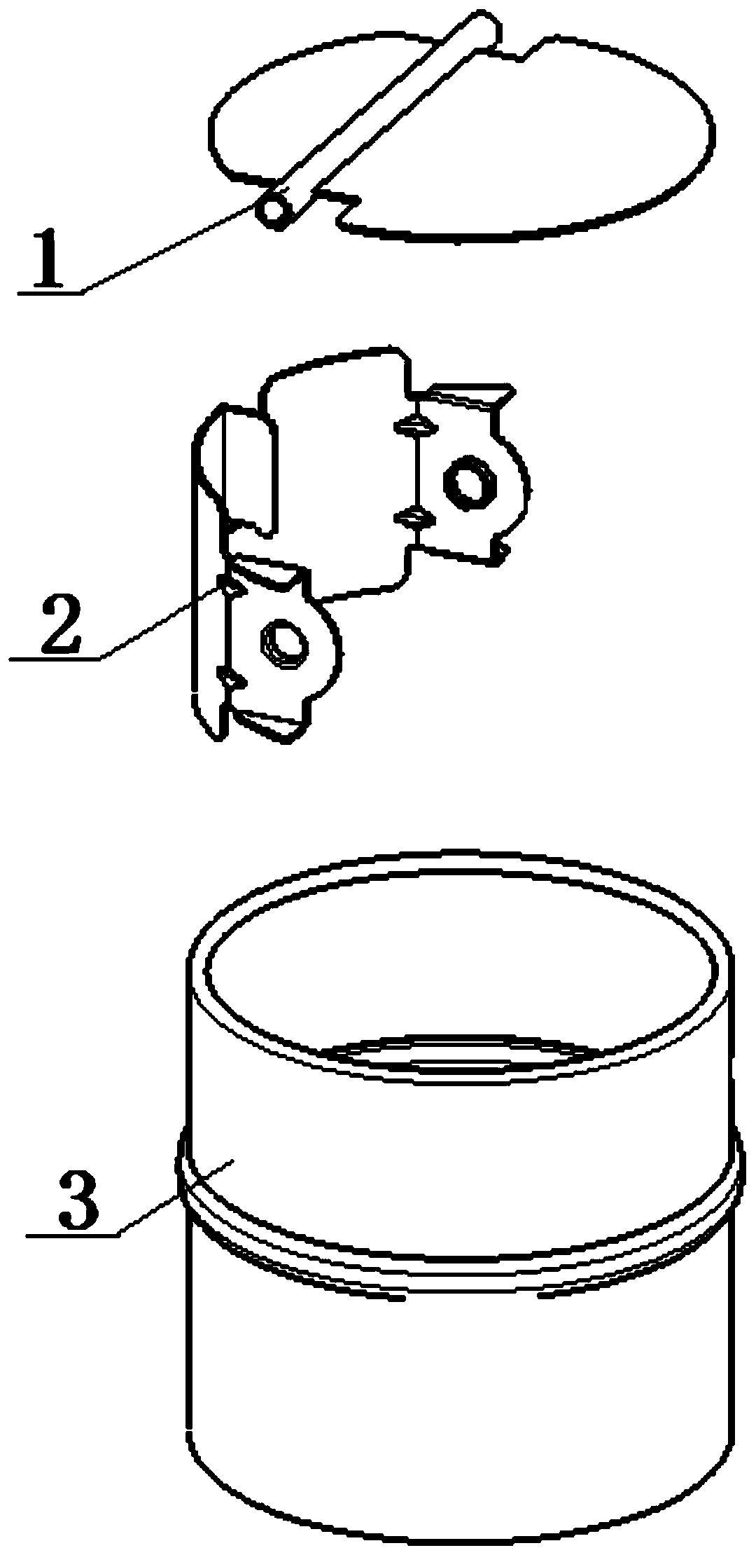 An anti-windback structure for the top cylinder of the smoke collecting hood of a gas water heater
