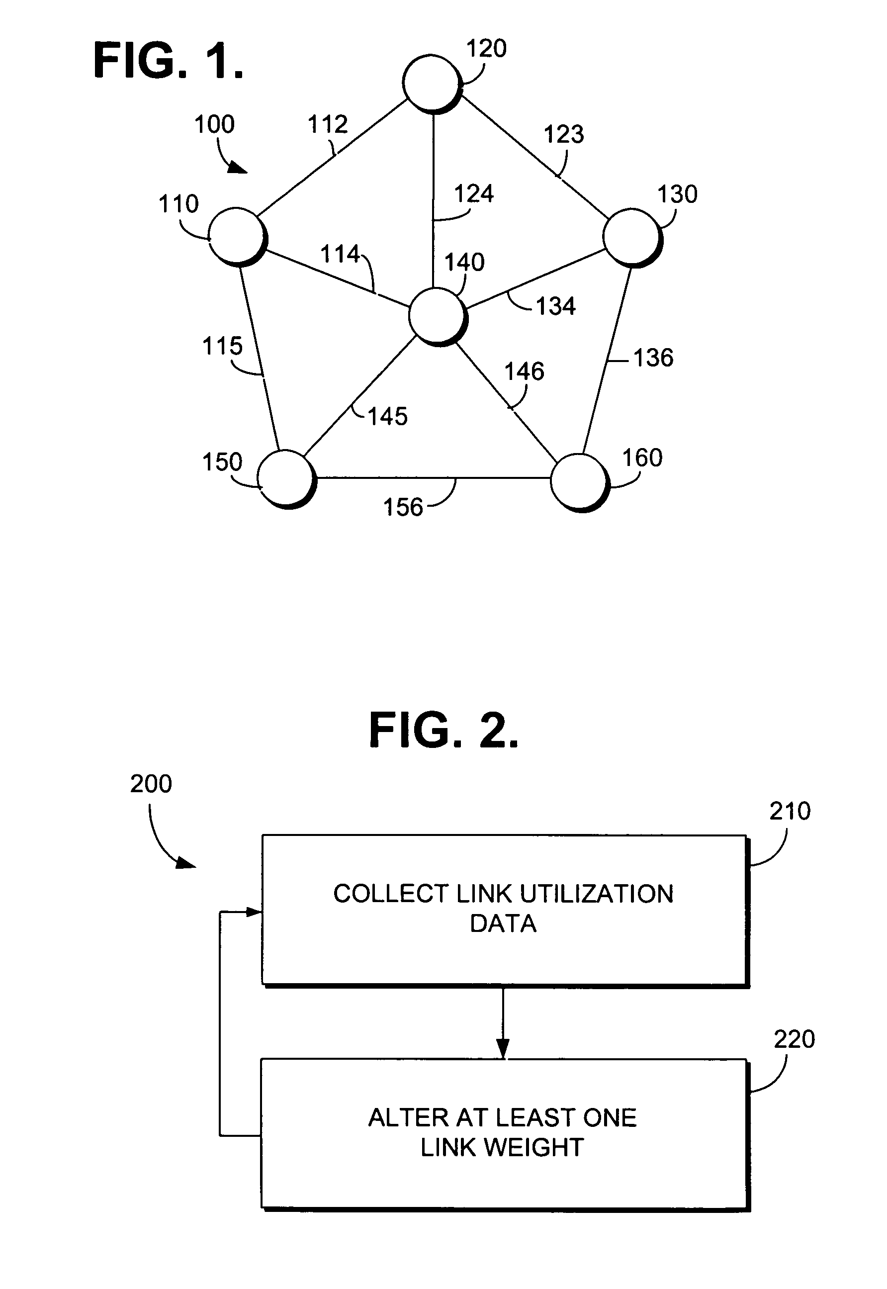 Method for altering link weights in a communication network within network parameters to provide traffic information for improved forecasting