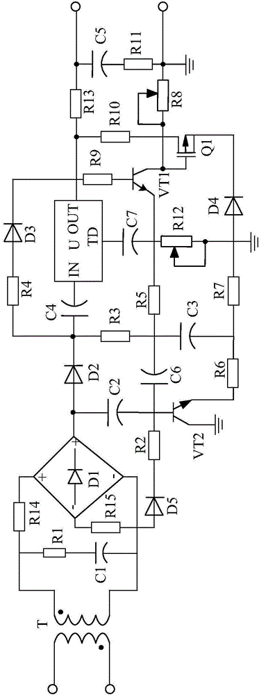 Solar boiler constant-temperature energy conservation control system capable of conducting composite amplification type temperature detection