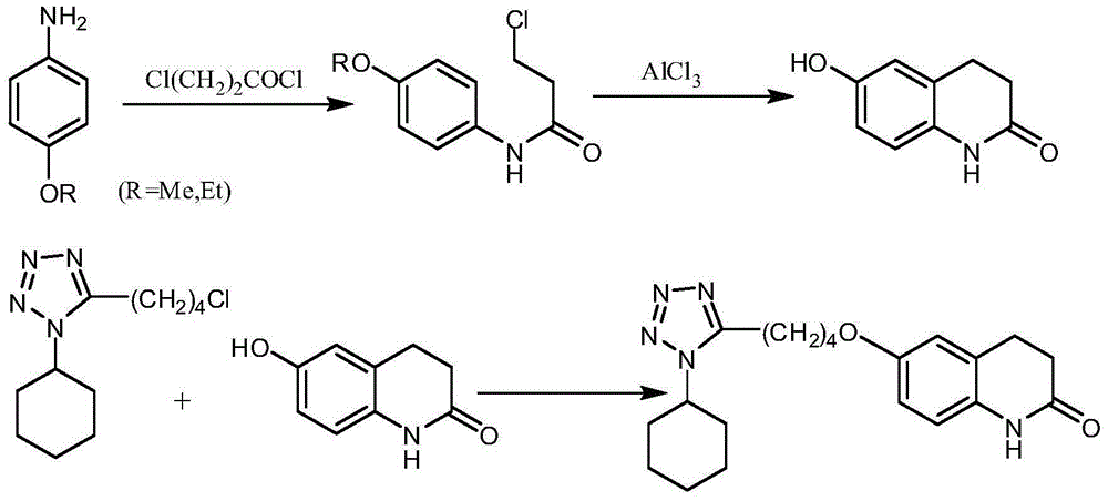 Method for synthesizing cilostazol