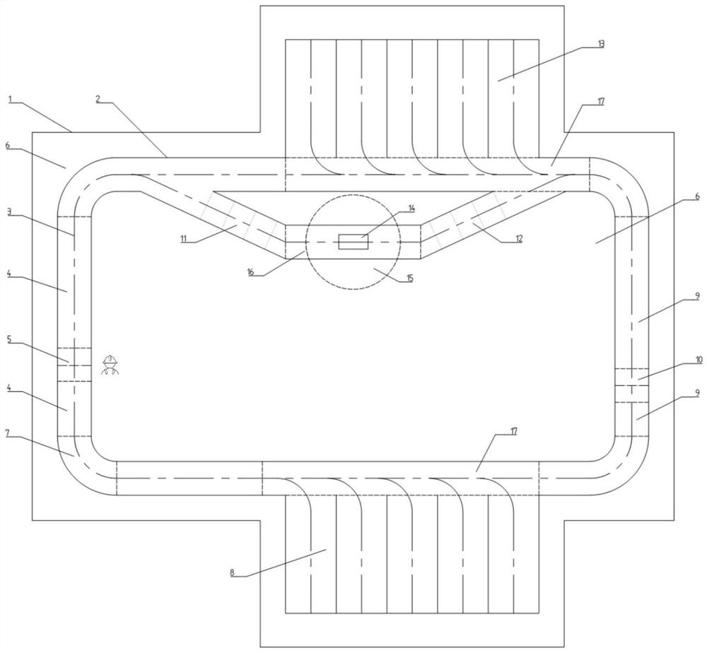 Multi-semantic security map construction, use and scheduling method for AGV navigation scheduling