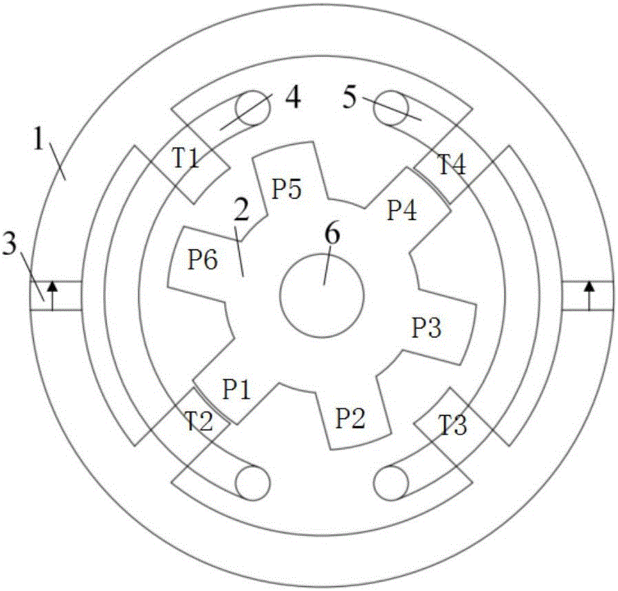 Doubly salient permanent magnet synchronous motor with unequally spaced stator poles