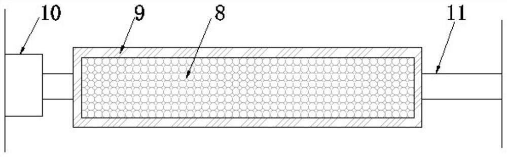 Gravel screening device for constructional engineering